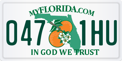 FL license plate 0471HU