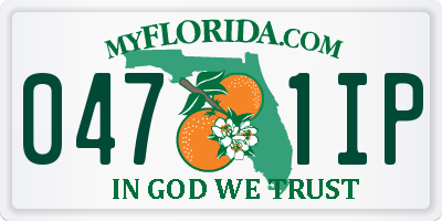 FL license plate 0471IP