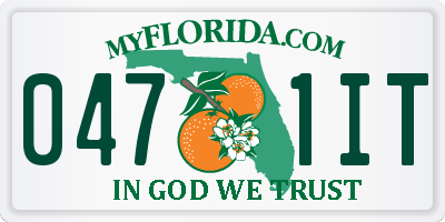 FL license plate 0471IT