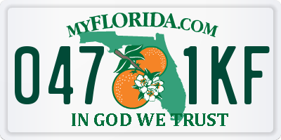 FL license plate 0471KF