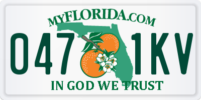 FL license plate 0471KV