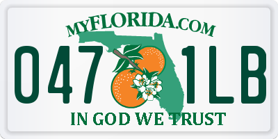 FL license plate 0471LB