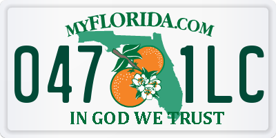 FL license plate 0471LC