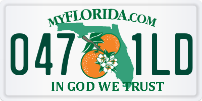 FL license plate 0471LD