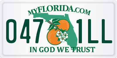 FL license plate 0471LL