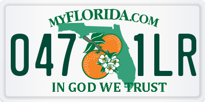 FL license plate 0471LR