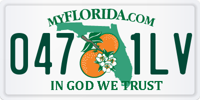 FL license plate 0471LV