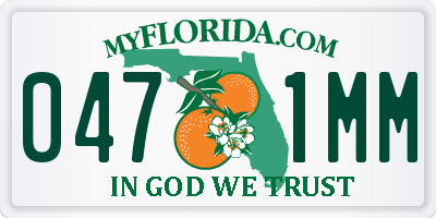 FL license plate 0471MM