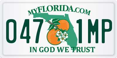 FL license plate 0471MP