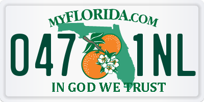 FL license plate 0471NL