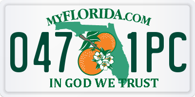 FL license plate 0471PC