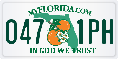 FL license plate 0471PH