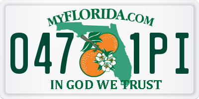 FL license plate 0471PI