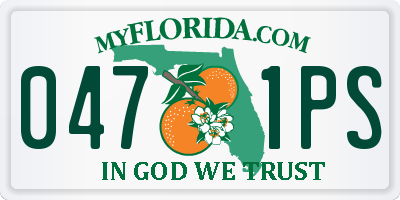 FL license plate 0471PS