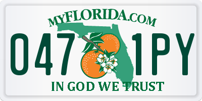 FL license plate 0471PY