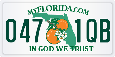 FL license plate 0471QB