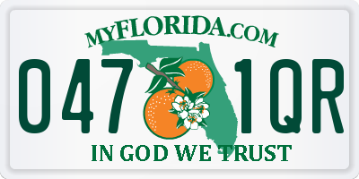 FL license plate 0471QR