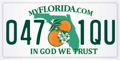 FL license plate 0471QU