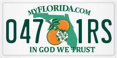 FL license plate 0471RS