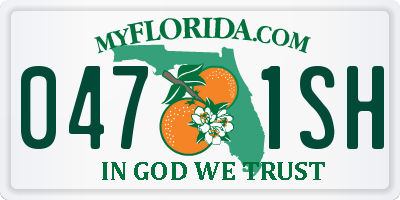 FL license plate 0471SH