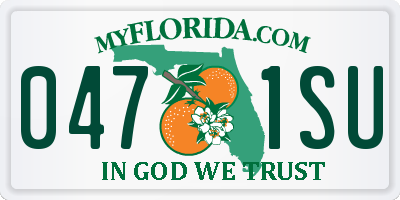 FL license plate 0471SU
