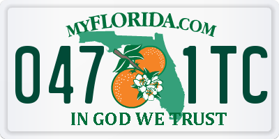 FL license plate 0471TC
