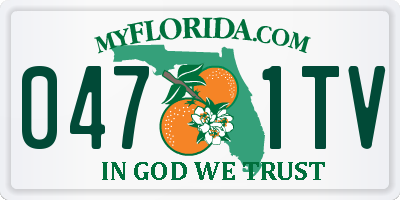 FL license plate 0471TV