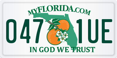 FL license plate 0471UE