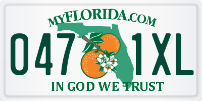 FL license plate 0471XL
