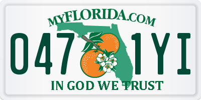FL license plate 0471YI