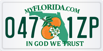 FL license plate 0471ZP