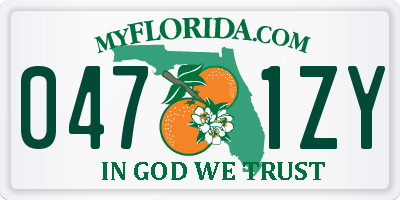 FL license plate 0471ZY