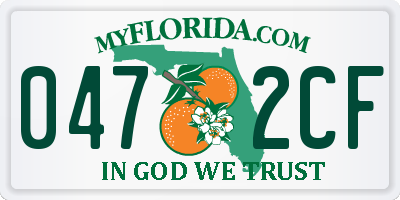 FL license plate 0472CF