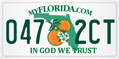 FL license plate 0472CT