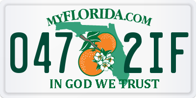 FL license plate 0472IF