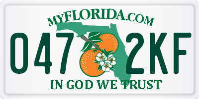FL license plate 0472KF