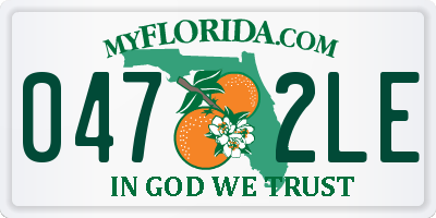 FL license plate 0472LE