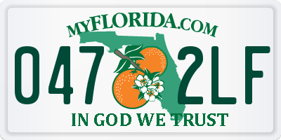 FL license plate 0472LF