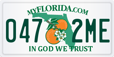 FL license plate 0472ME