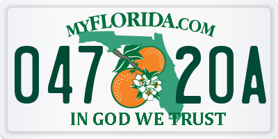 FL license plate 0472OA