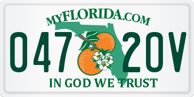 FL license plate 0472OV