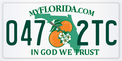 FL license plate 0472TC