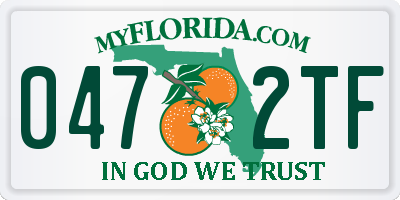 FL license plate 0472TF