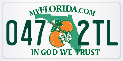 FL license plate 0472TL