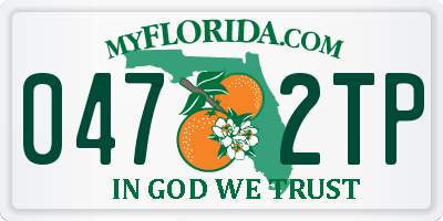 FL license plate 0472TP