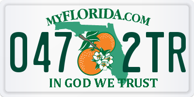 FL license plate 0472TR