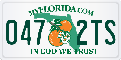 FL license plate 0472TS