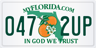 FL license plate 0472UP