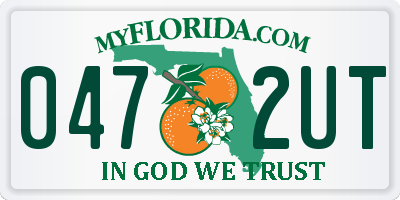 FL license plate 0472UT