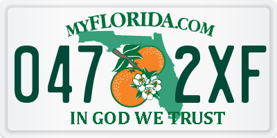 FL license plate 0472XF